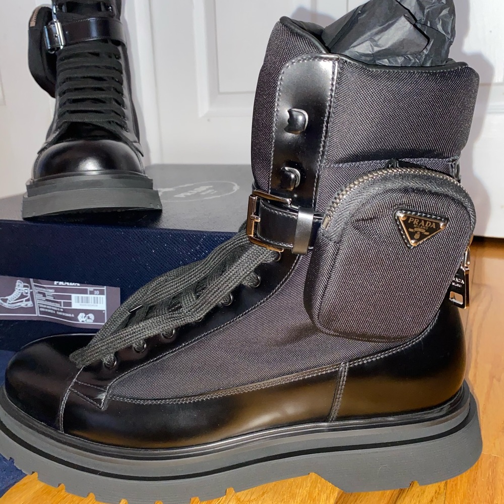 Mens Prada boot with pouch - Picture 2 of 3